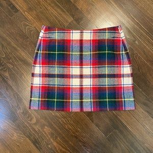 J. CREW Plaid Shift Skirt